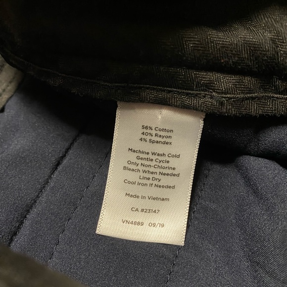 Talbots Hampshire Ankle Navy Blue 2 Ankle Pant Business Casual Dress Pant Office - Picture 12 of 12